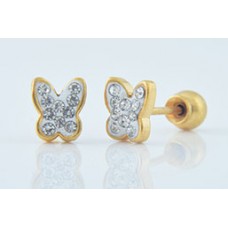 Q8-007GP 6мм бабочка прозрачный